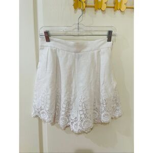 Miguelina Gwen Shorts in White Medium